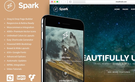 Spark Drag and Drop WordPress Theme